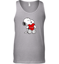 Load image into Gallery viewer, Peanuts Valentine Snoopy Hugging Heart Tank Top