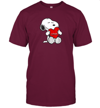 Load image into Gallery viewer, Peanuts Valentine Snoopy Hugging Heart T-Shirt