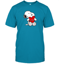 Load image into Gallery viewer, Peanuts Valentine Snoopy Hugging Heart T-Shirt