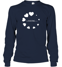 Load image into Gallery viewer, Valentine Day Shirt Women Loading Computer Girl Hearts Gift T Shirt Long Sleeve T-Shirt