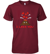 Load image into Gallery viewer, I Lava You Shirt _ Valentine Day Funny Volcano Lovers Tee Premium Men's T-Shirt