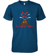Load image into Gallery viewer, I Lava You Shirt _ Valentine Day Funny Volcano Lovers Tee Premium Men's T-Shirt