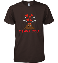 Load image into Gallery viewer, I Lava You Shirt _ Valentine Day Funny Volcano Lovers Tee Premium Men's T-Shirt