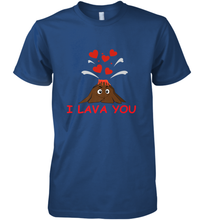 Load image into Gallery viewer, I Lava You Shirt _ Valentine Day Funny Volcano Lovers Tee Premium Men's T-Shirt