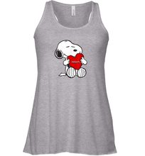 Load image into Gallery viewer, Valentine Snoopy Hugging Heart T-shirt Racerback Tank