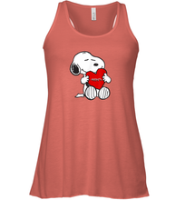Load image into Gallery viewer, Valentine Snoopy Hugging Heart T-shirt Racerback Tank