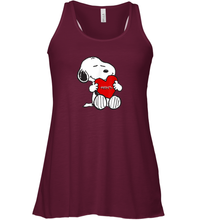 Load image into Gallery viewer, Valentine Snoopy Hugging Heart T-shirt Racerback Tank