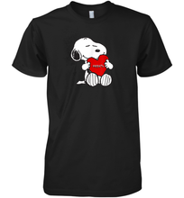 Load image into Gallery viewer, Valentine Snoopy Hugging Heart T-shirt Premium Men's T-Shirt