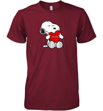 Load image into Gallery viewer, Valentine Snoopy Hugging Heart T-shirt Premium Men's T-Shirt