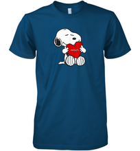 Load image into Gallery viewer, Valentine Snoopy Hugging Heart T-shirt Premium Men's T-Shirt