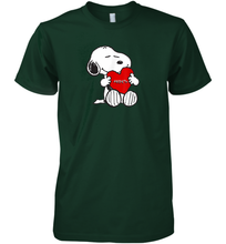 Load image into Gallery viewer, Valentine Snoopy Hugging Heart T-shirt Premium Men's T-Shirt
