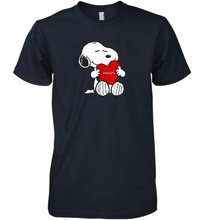 Load image into Gallery viewer, Valentine Snoopy Hugging Heart T-shirt Premium Men's T-Shirt