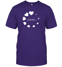Load image into Gallery viewer, Valentine Day Shirt Women Loading Computer Girl Hearts Gift T Shirt T-Shirt