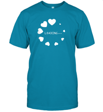 Load image into Gallery viewer, Valentine Day Shirt Women Loading Computer Girl Hearts Gift T Shirt T-Shirt