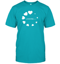 Load image into Gallery viewer, Valentine Day Shirt Women Loading Computer Girl Hearts Gift T Shirt T-Shirt
