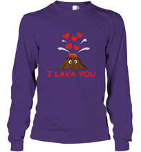 Load image into Gallery viewer, I Lava You Shirt _ Valentine Day Funny Volcano Lovers Tee Long Sleeve T-Shirt