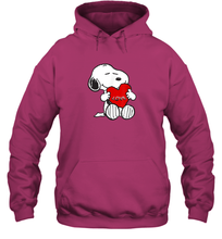 Load image into Gallery viewer, Peanuts Valentine Snoopy Hugging Heart Hoodie