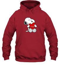 Load image into Gallery viewer, Peanuts Valentine Snoopy Hugging Heart Hoodie