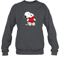 Load image into Gallery viewer, Valentine Snoopy Hugging Heart T-shirt Sweatshirt