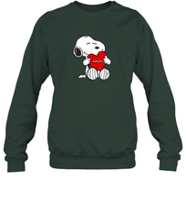 Load image into Gallery viewer, Valentine Snoopy Hugging Heart T-shirt Sweatshirt