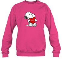 Load image into Gallery viewer, Valentine Snoopy Hugging Heart T-shirt Sweatshirt