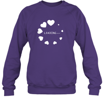 Load image into Gallery viewer, Valentine Day Shirt Women Loading Computer Girl Hearts Gift T Shirt Sweatshirt
