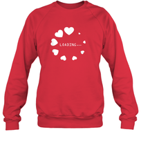 Load image into Gallery viewer, Valentine Day Shirt Women Loading Computer Girl Hearts Gift T Shirt Sweatshirt