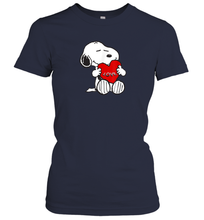 Load image into Gallery viewer, Peanuts Valentine Snoopy Hugging Heart Women's T-Shirt