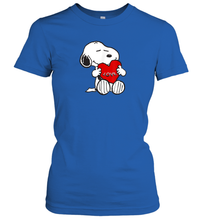 Load image into Gallery viewer, Peanuts Valentine Snoopy Hugging Heart Women's T-Shirt