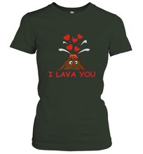 Load image into Gallery viewer, I Lava You Shirt _ Valentine Day Funny Volcano Lovers Tee Women's T-Shirt