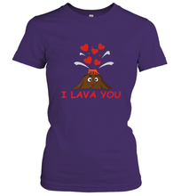 Load image into Gallery viewer, I Lava You Shirt _ Valentine Day Funny Volcano Lovers Tee Women's T-Shirt