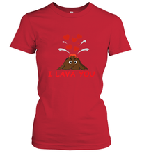 Load image into Gallery viewer, I Lava You Shirt _ Valentine Day Funny Volcano Lovers Tee Women's T-Shirt