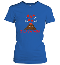 Load image into Gallery viewer, I Lava You Shirt _ Valentine Day Funny Volcano Lovers Tee Women's T-Shirt