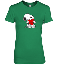 Load image into Gallery viewer, Valentine Snoopy Hugging Heart T-shirt Premium Women's T-Shirt