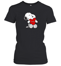 Load image into Gallery viewer, Valentine Snoopy Hugging Heart T-shirt Women's T-Shirt