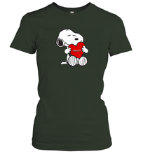 Load image into Gallery viewer, Valentine Snoopy Hugging Heart T-shirt Women's T-Shirt