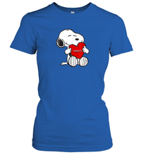 Load image into Gallery viewer, Valentine Snoopy Hugging Heart T-shirt Women's T-Shirt