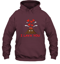 Load image into Gallery viewer, I Lava You Shirt _ Valentine Day Funny Volcano Lovers Tee Hoodie