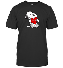 Load image into Gallery viewer, Valentine Snoopy Hugging Heart T-shirt T-Shirt