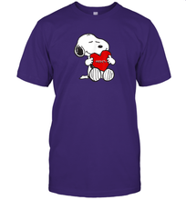 Load image into Gallery viewer, Valentine Snoopy Hugging Heart T-shirt T-Shirt