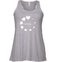 Load image into Gallery viewer, Valentine Day Shirt Women Loading Computer Girl Hearts Gift T Shirt Racerback Tank