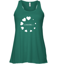 Load image into Gallery viewer, Valentine Day Shirt Women Loading Computer Girl Hearts Gift T Shirt Racerback Tank