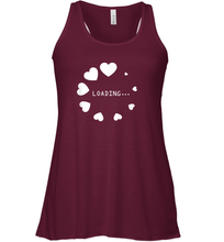 Load image into Gallery viewer, Valentine Day Shirt Women Loading Computer Girl Hearts Gift T Shirt Racerback Tank