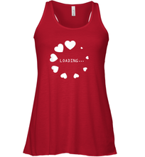 Load image into Gallery viewer, Valentine Day Shirt Women Loading Computer Girl Hearts Gift T Shirt Racerback Tank