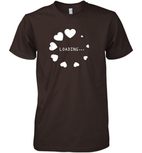 Load image into Gallery viewer, Valentine Day Shirt Women Loading Computer Girl Hearts Gift T Shirt Premium Men's T-Shirt