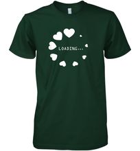 Load image into Gallery viewer, Valentine Day Shirt Women Loading Computer Girl Hearts Gift T Shirt Premium Men's T-Shirt