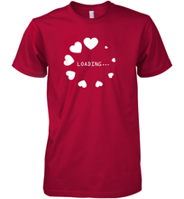 Load image into Gallery viewer, Valentine Day Shirt Women Loading Computer Girl Hearts Gift T Shirt Premium Men's T-Shirt