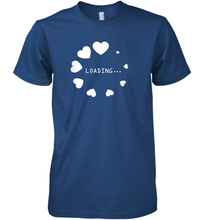 Load image into Gallery viewer, Valentine Day Shirt Women Loading Computer Girl Hearts Gift T Shirt Premium Men's T-Shirt