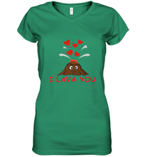 Load image into Gallery viewer, I Lava You Shirt _ Valentine Day Funny Volcano Lovers Tee Women's V-Neck T-Shirt
